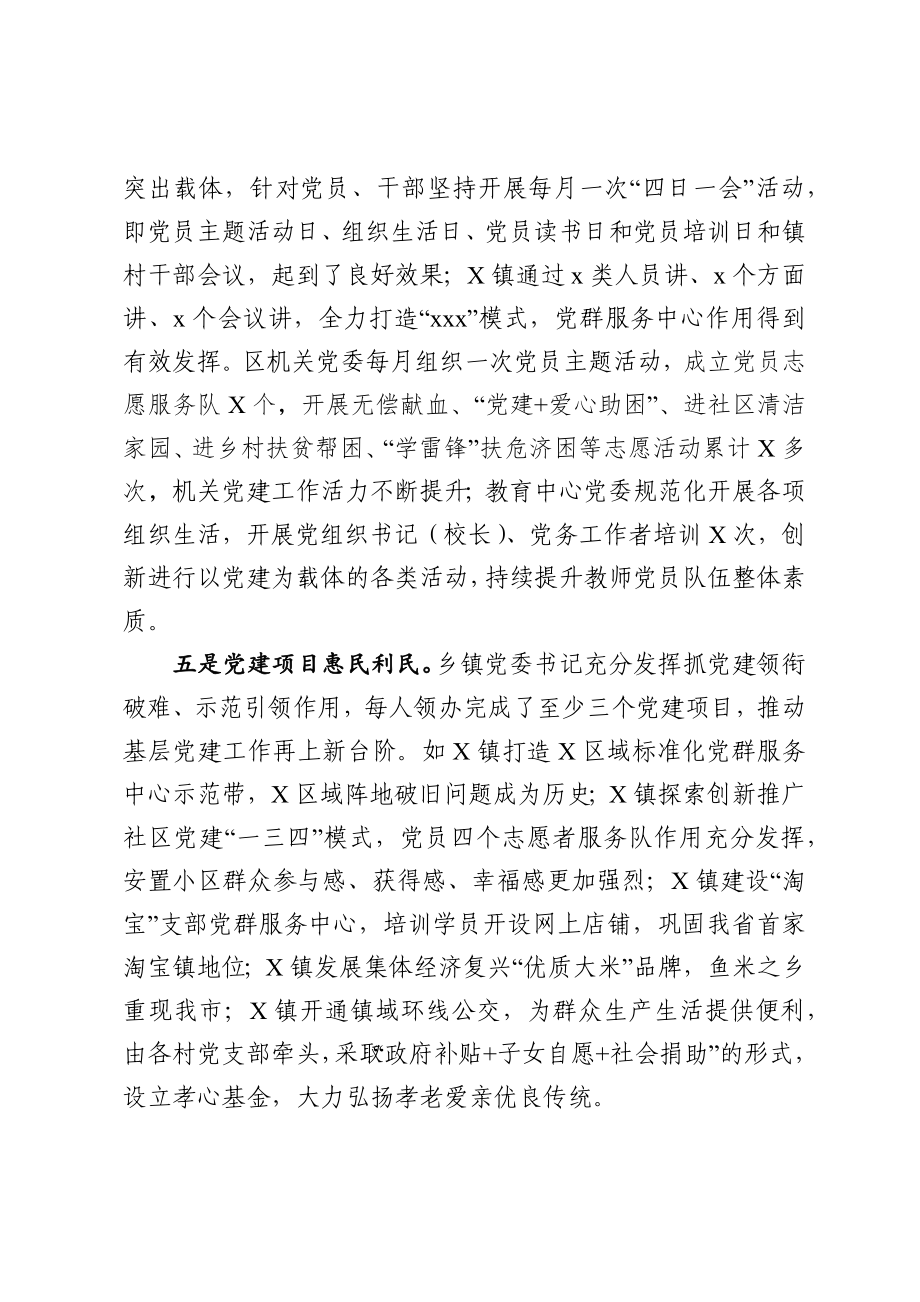 20200309900基层党建工作责任制评议会议点评讲话范文.docx_第3页