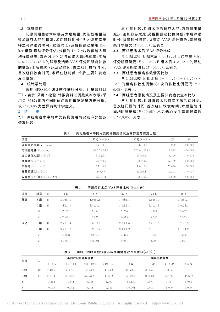 罗哌卡因联合右美托咪定竖脊...在减重手术中的镇痛效果观察_董麦娟.pdf_第3页