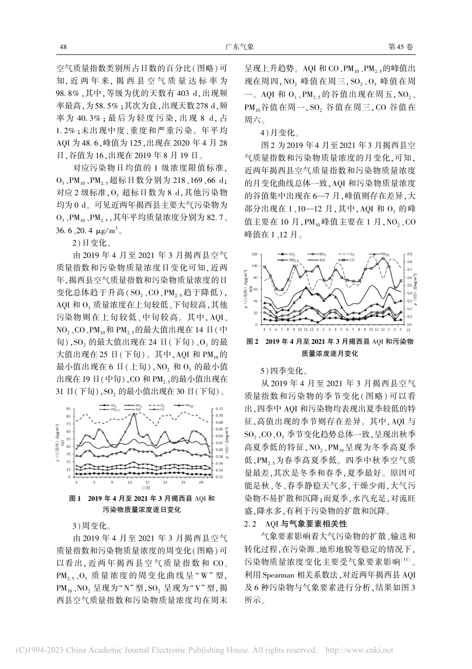 揭西县空气质量的变化特征_李晓桃.pdf_第2页