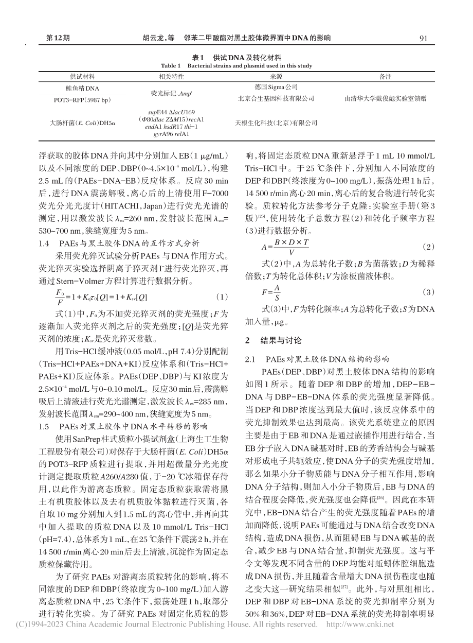 邻苯二甲酸酯对黑土胶体微界面中DNA的影响_胡云龙.pdf_第3页