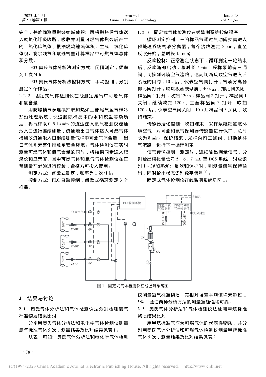 可燃气体和氧气检测仪在加热炉尾气中的自动监测探讨_赵红珠.pdf_第2页