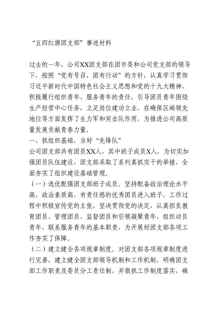 “五四红旗团支部”事迹材料.doc_第1页