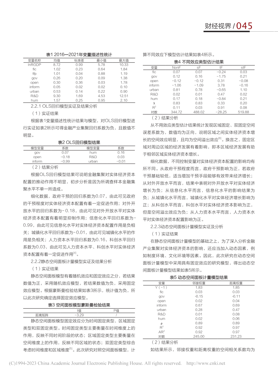 金融产业集聚对实体经济资本配置的影响_蔡昱嘉.pdf_第2页