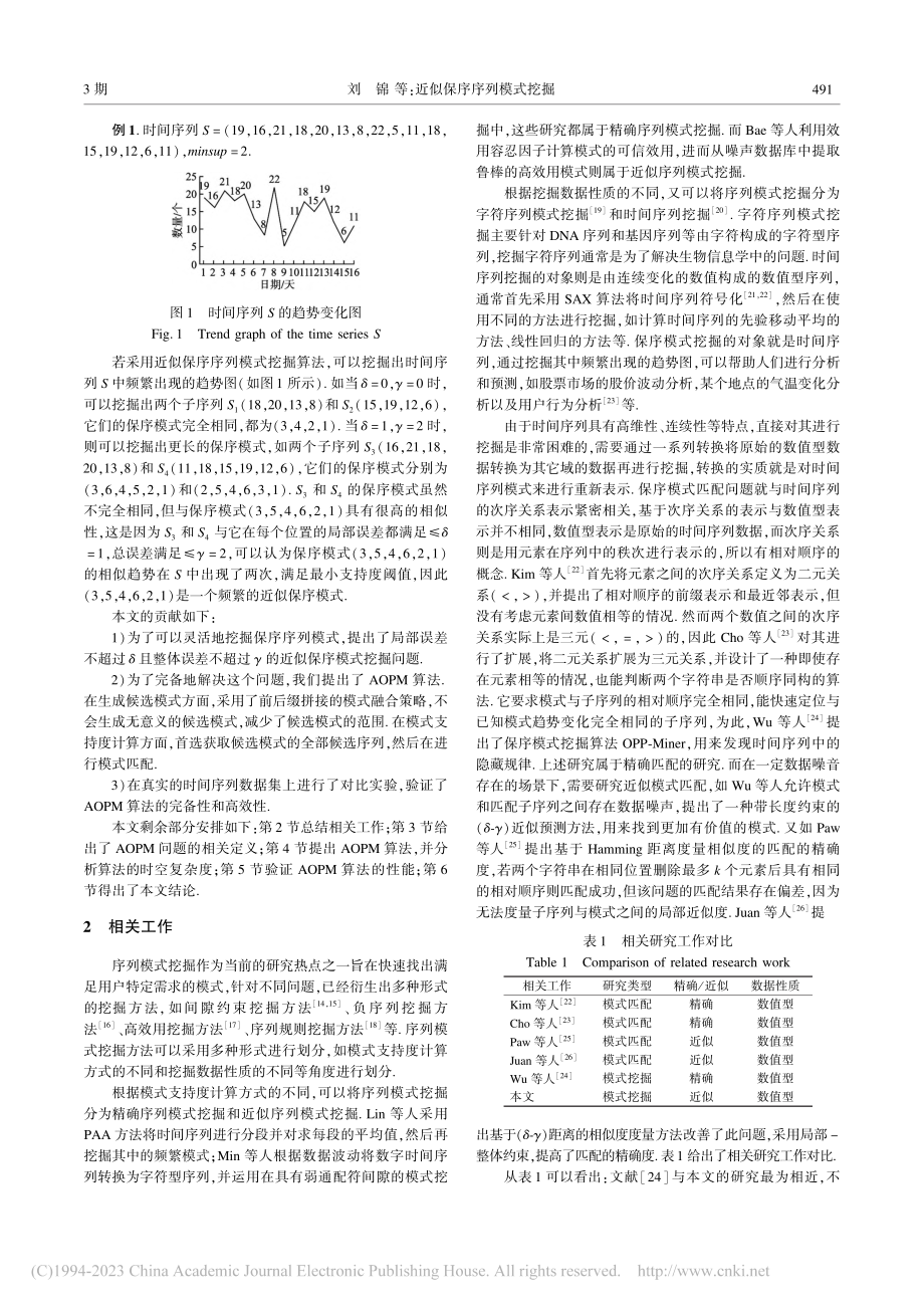 近似保序序列模式挖掘_刘锦.pdf_第2页