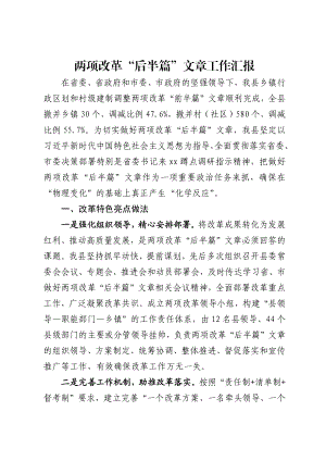 两项改革汇报.docx