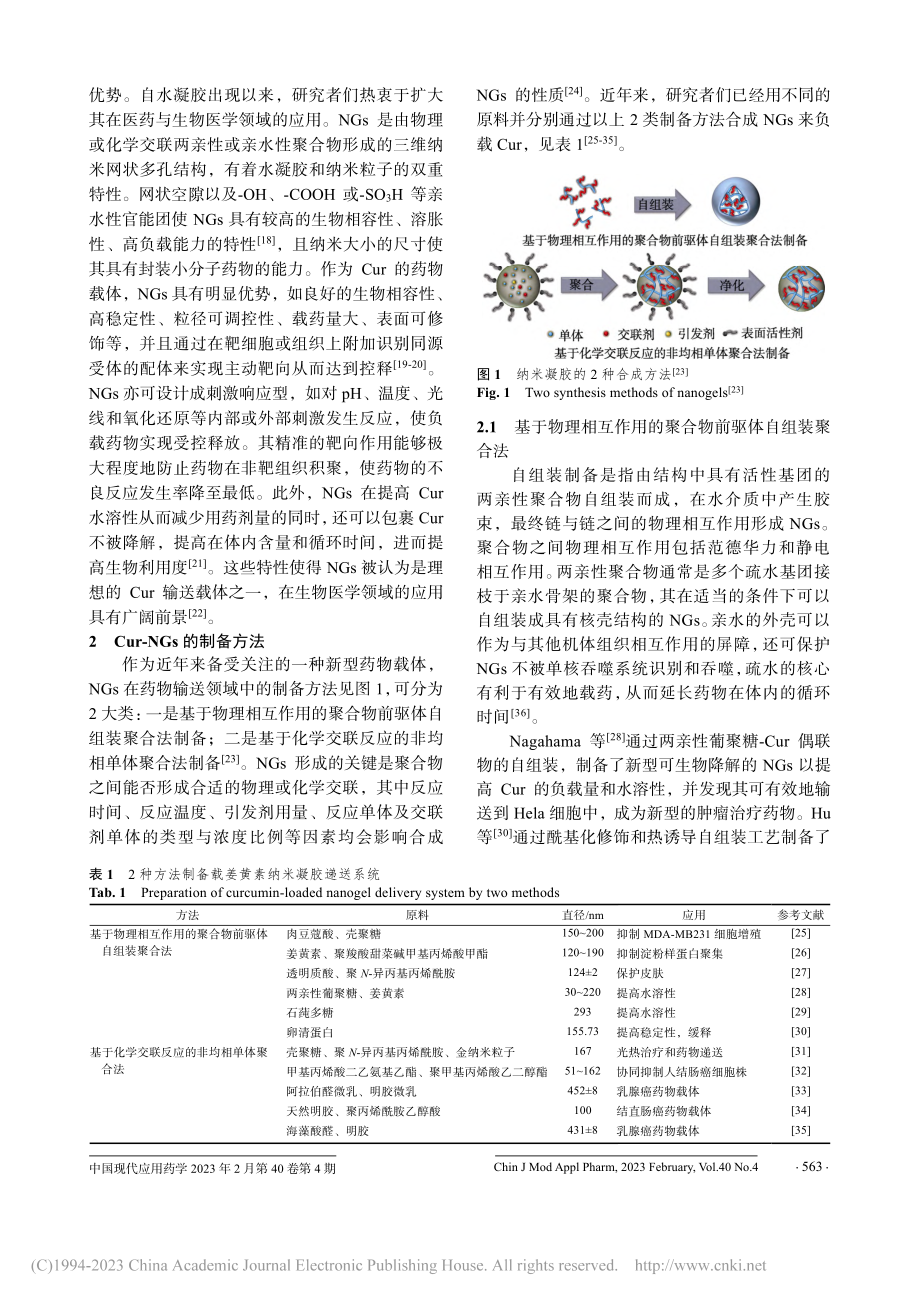 姜黄素纳米凝胶的制备及其应用研究进展_蔡锦云.pdf_第2页