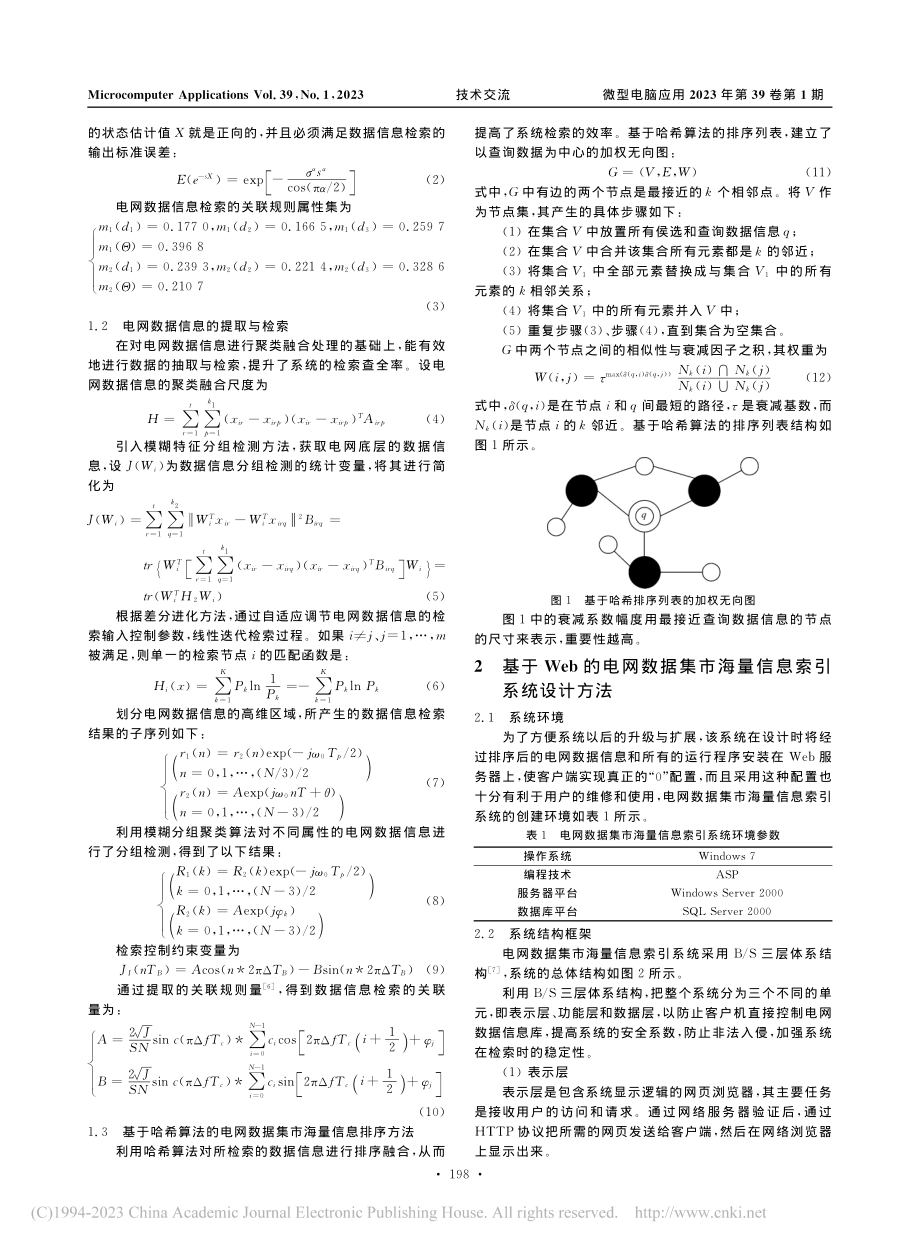 考虑哈希索引的电网数据集市海量信息索引系统设计_万婵.pdf_第2页