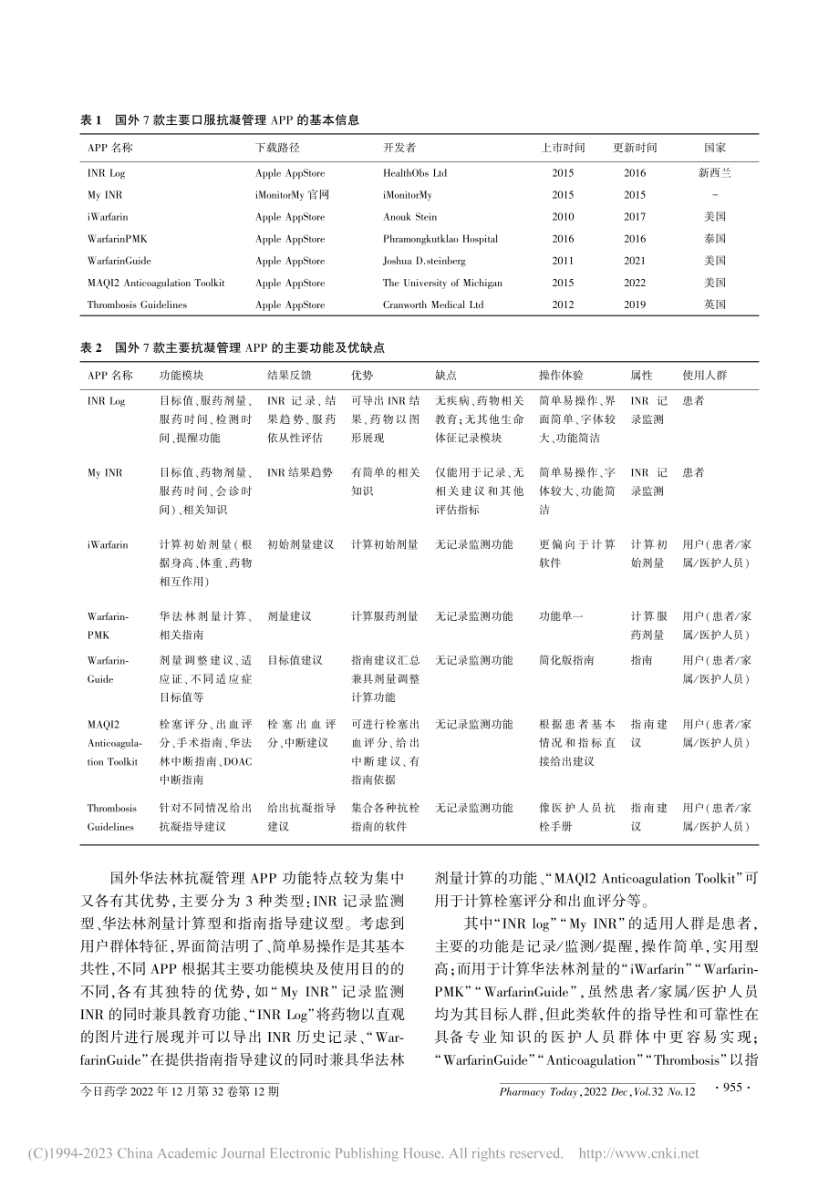 口服抗凝管理APP研究进展及功能_张慧.pdf_第3页