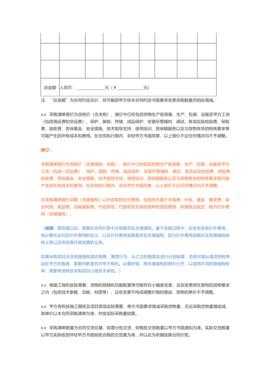 房地产“营改增”最新采购合同文本修订版(1).docx_第2页