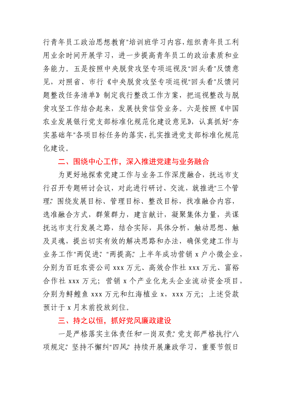 农发行党建工作情况汇报材料.docx_第2页