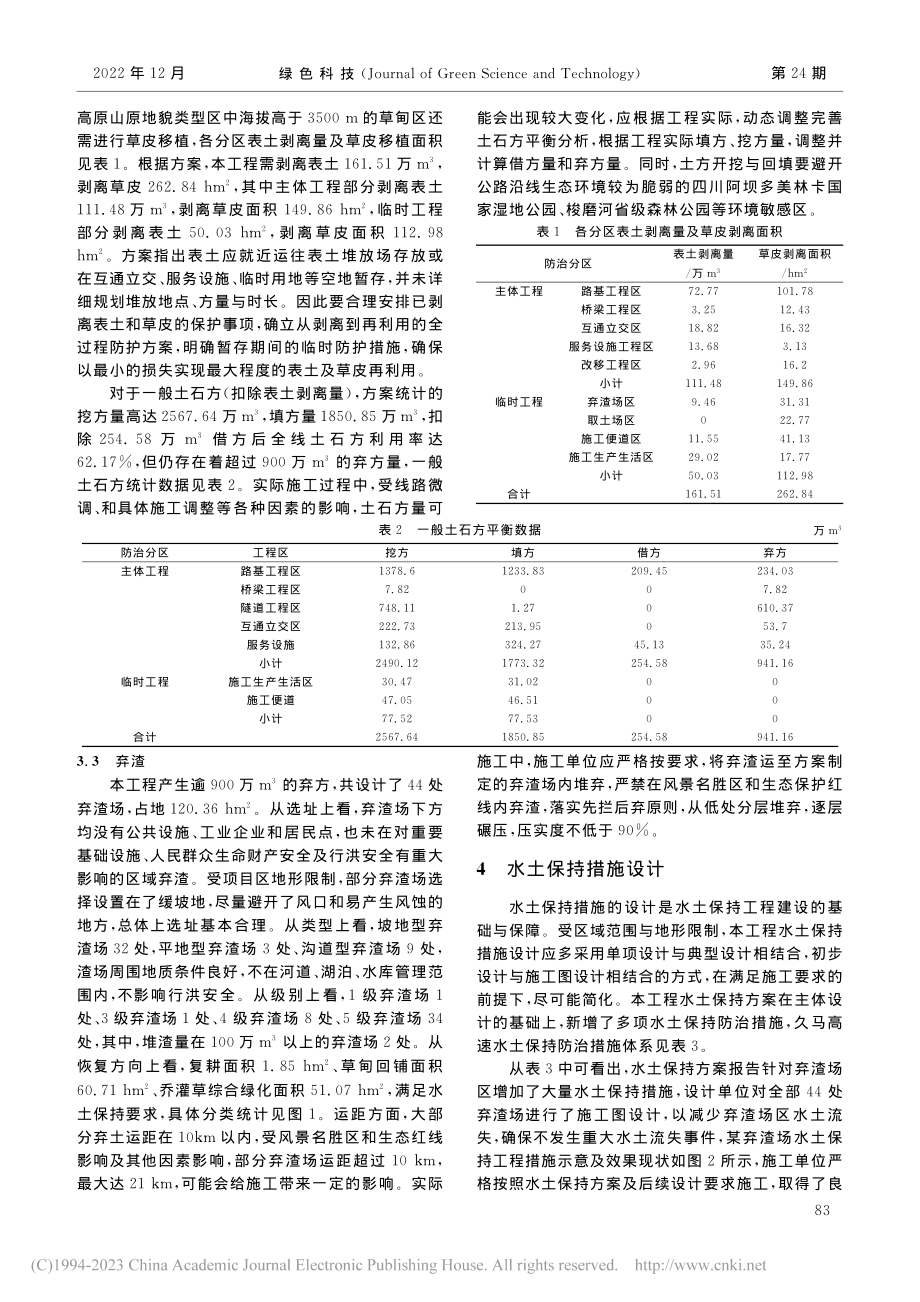 久马高速公路建设工程水土流失防治难点与对策_崔豪.pdf_第3页