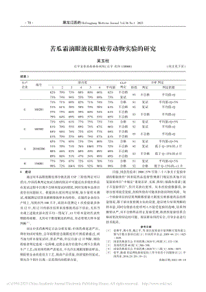 苦瓜霜滴眼液抗眼疲劳动物实验的研究_吴玉柱.pdf