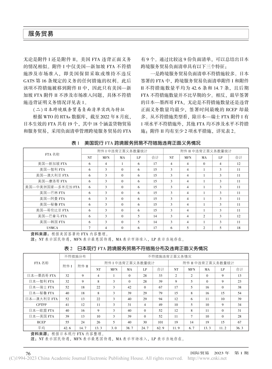 跨境服务贸易负面清单国际比较及对中国的启示_李杨.pdf_第3页