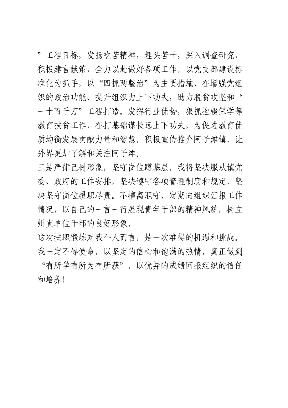 挂职干部任前谈话会表态发言3篇.doc_第2页