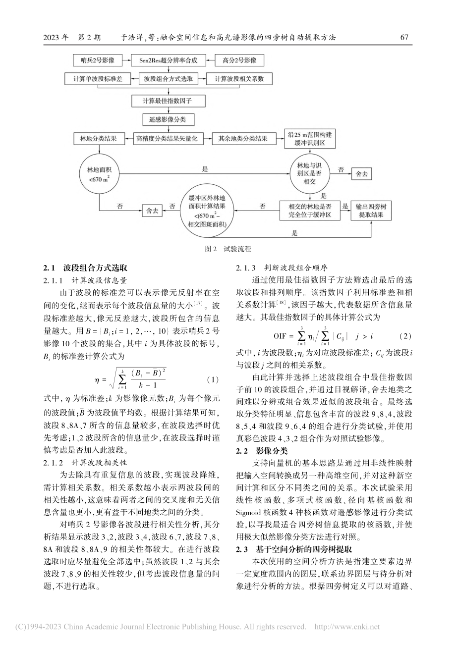 融合空间信息和高光谱影像的四旁树自动提取方法_于浩洋.pdf_第3页