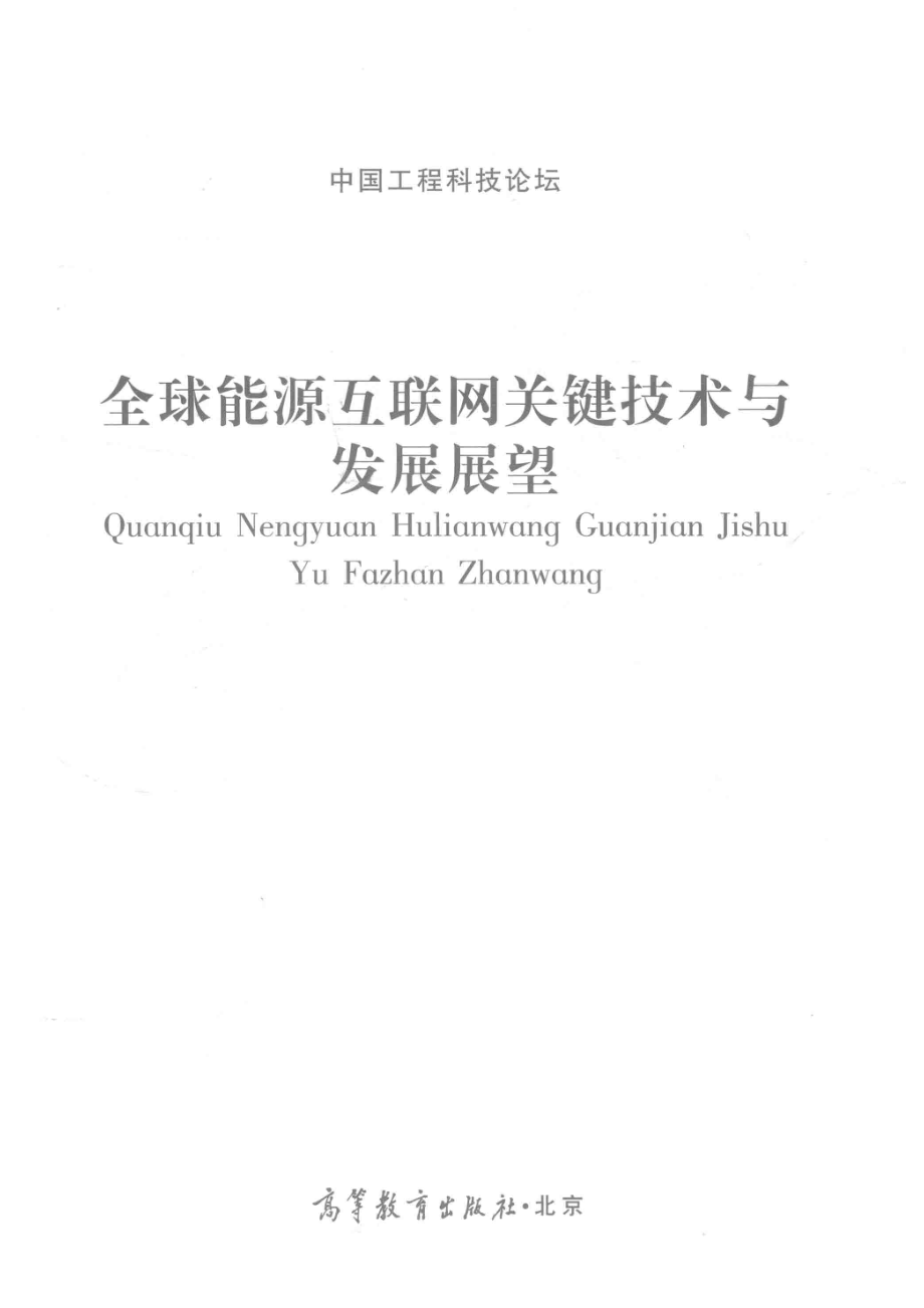 中国工程科技论坛系列全球能源互联网关键技术与发展展望_中国工程院编著.pdf_第2页