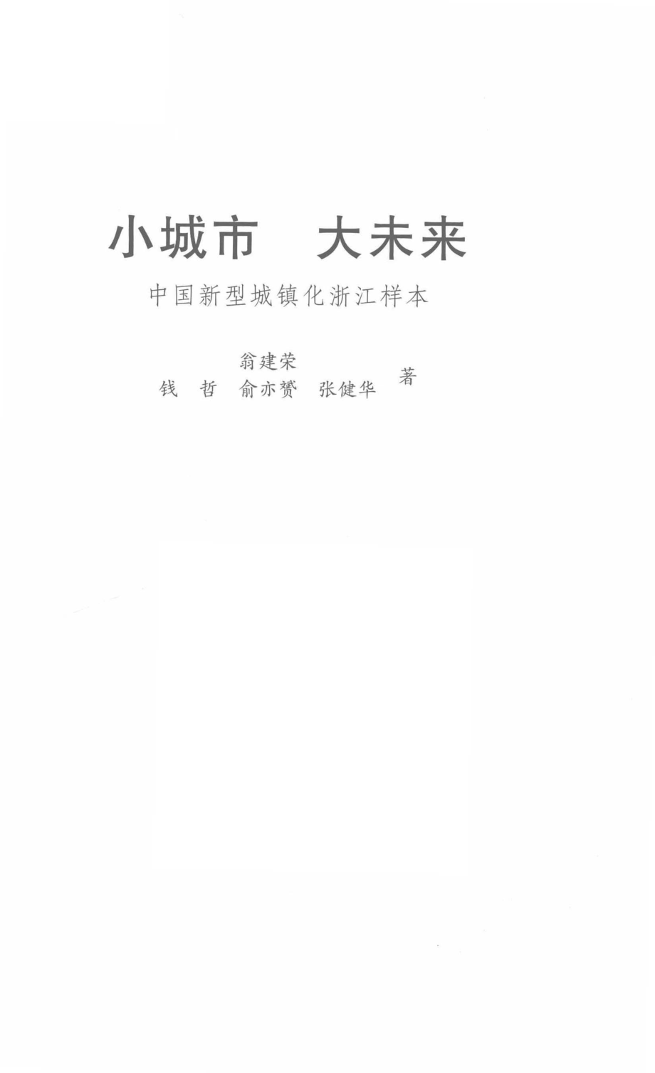 小城市大未来_翁建荣钱哲俞亦赟张健华著.pdf_第2页