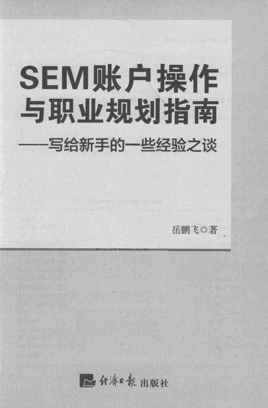 SEM账户操作与职业规划指南写给新手的一些经验之谈_岳鹏飞著.pdf_第2页