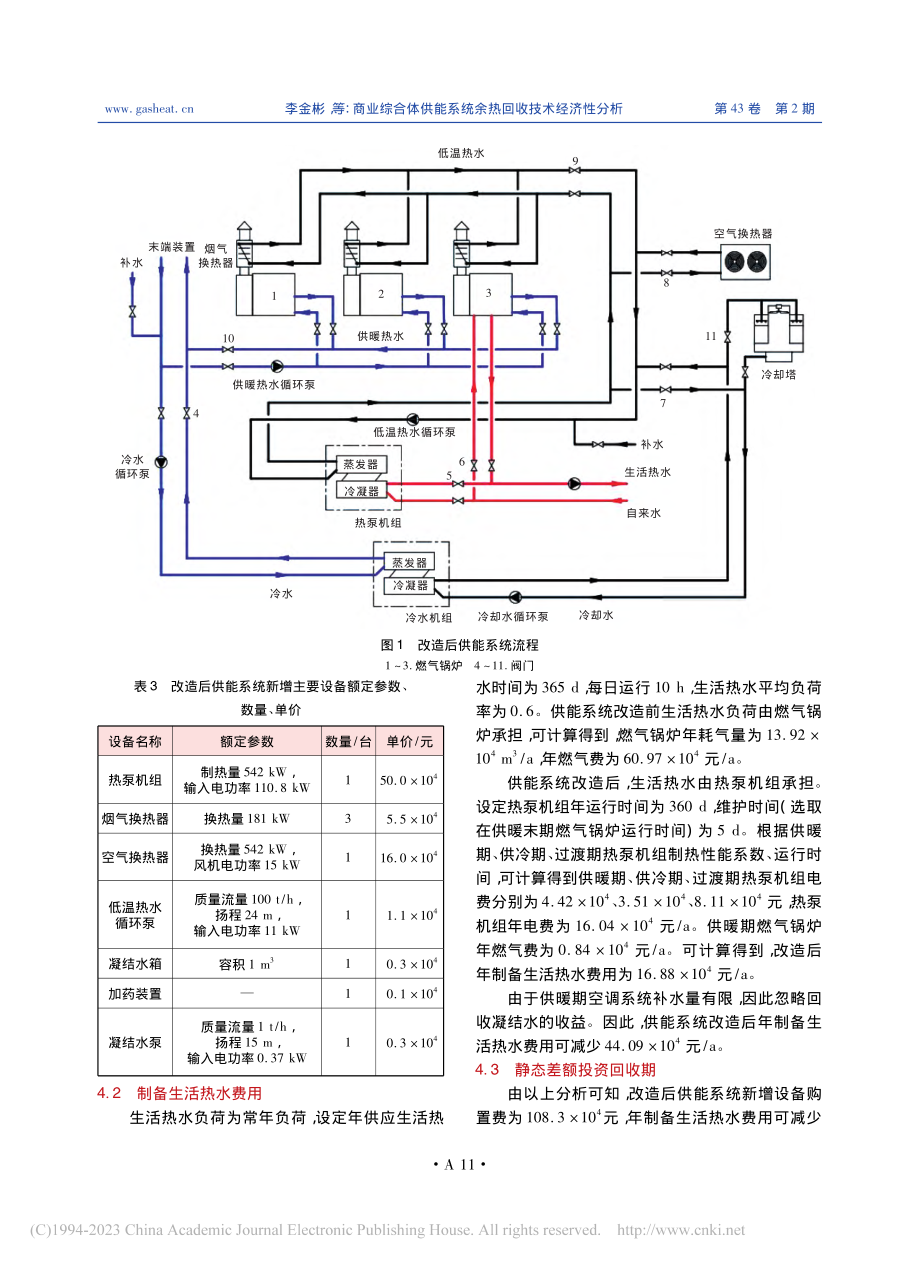 商业综合体供能系统余热回收技术经济性分析_李金彬.pdf_第3页