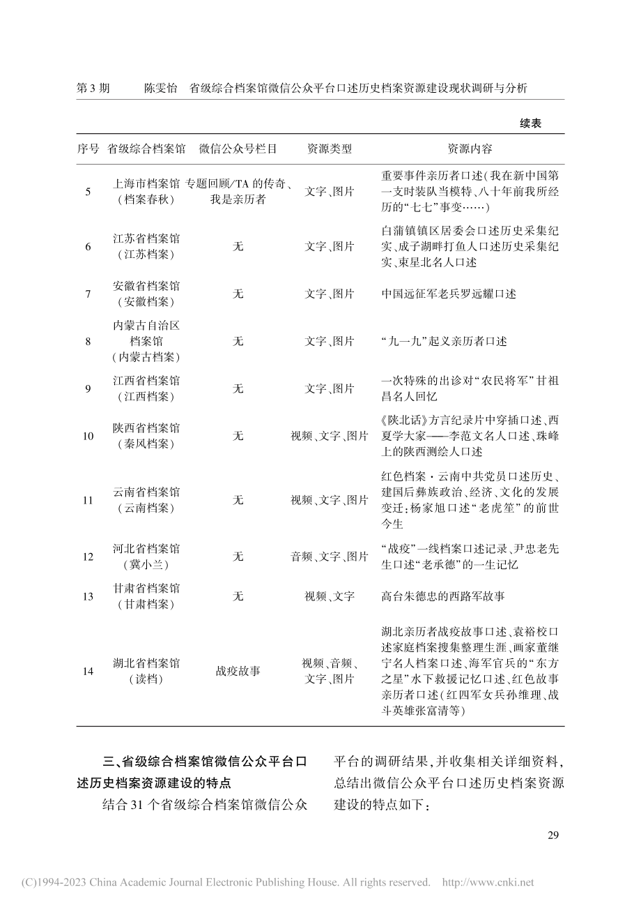 省级综合档案馆微信公众平台...档案资源建设现状调研与分析_陈雯怡.pdf_第3页