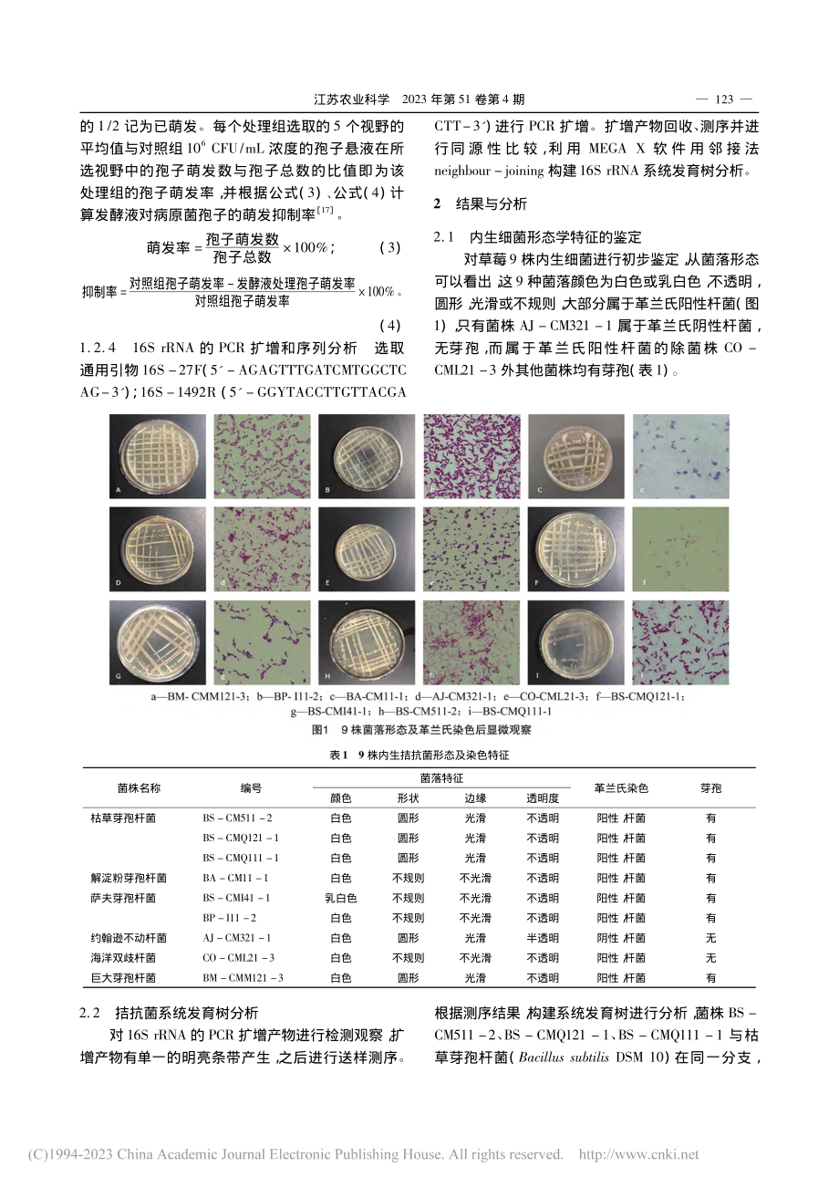 内生拮抗细菌对草莓2种病原真菌的抑制作用_张莉.pdf_第3页