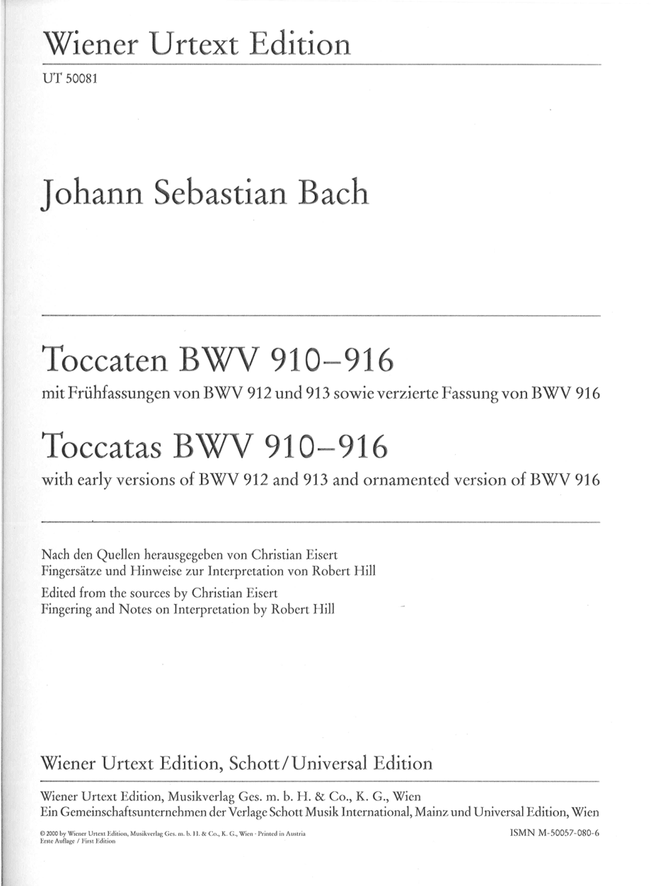 巴赫《托卡塔》 BWV 910-916_（德）J.S.巴赫曲.pdf_第2页