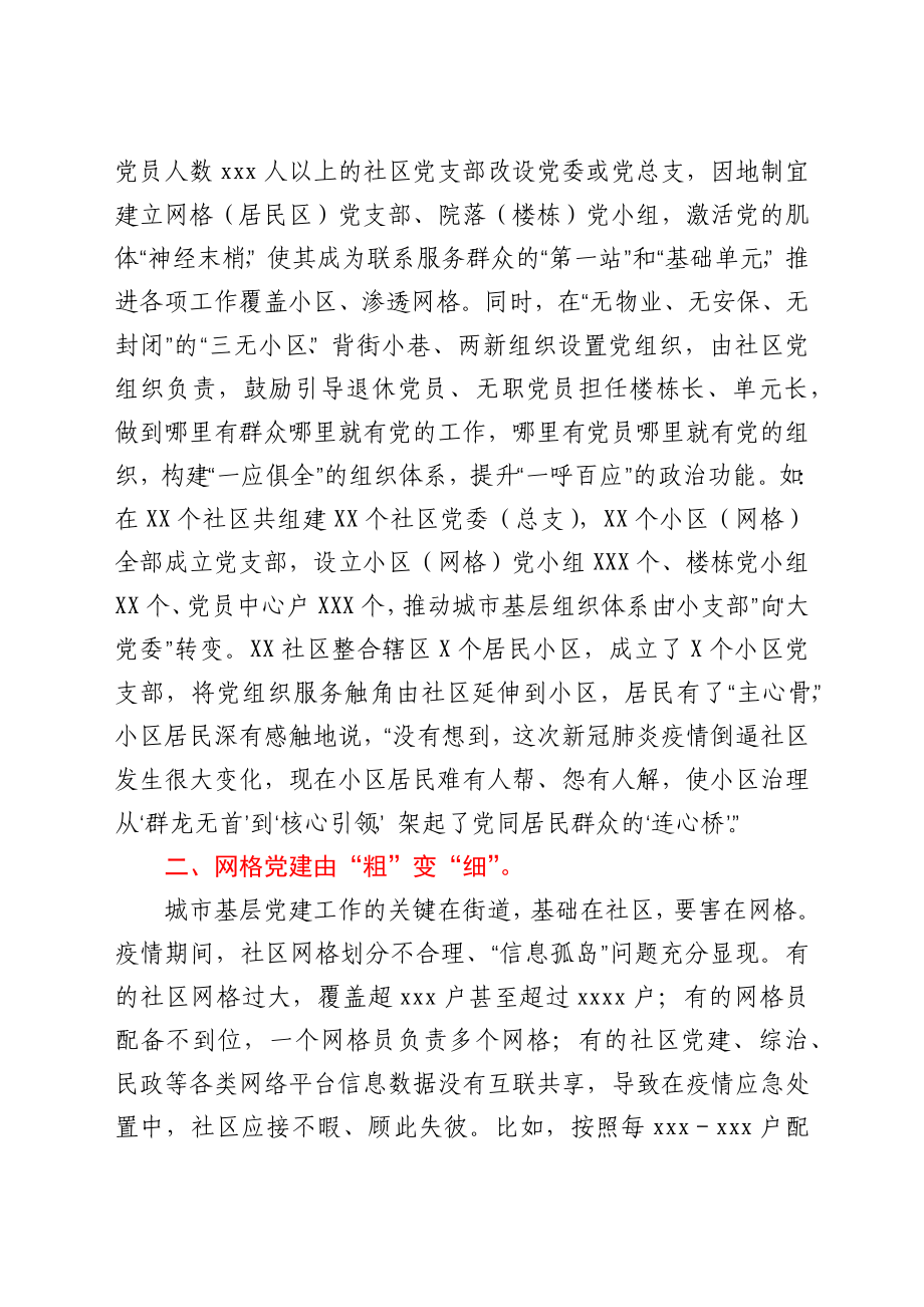 后疫情时期全市城市基层党建之变.docx_第2页