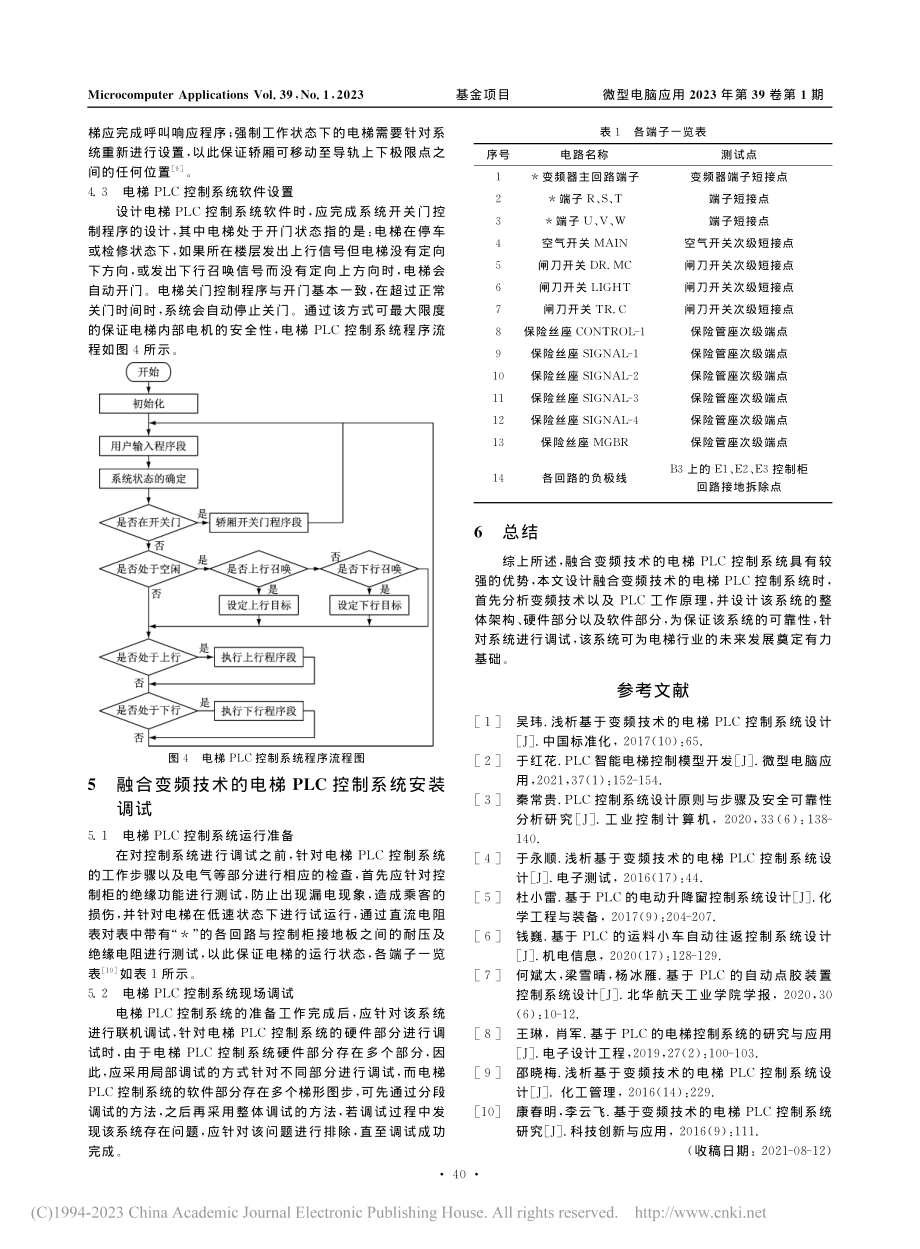 融合变频技术的电梯PLC控制系统设计与实现_景蕾.pdf_第3页