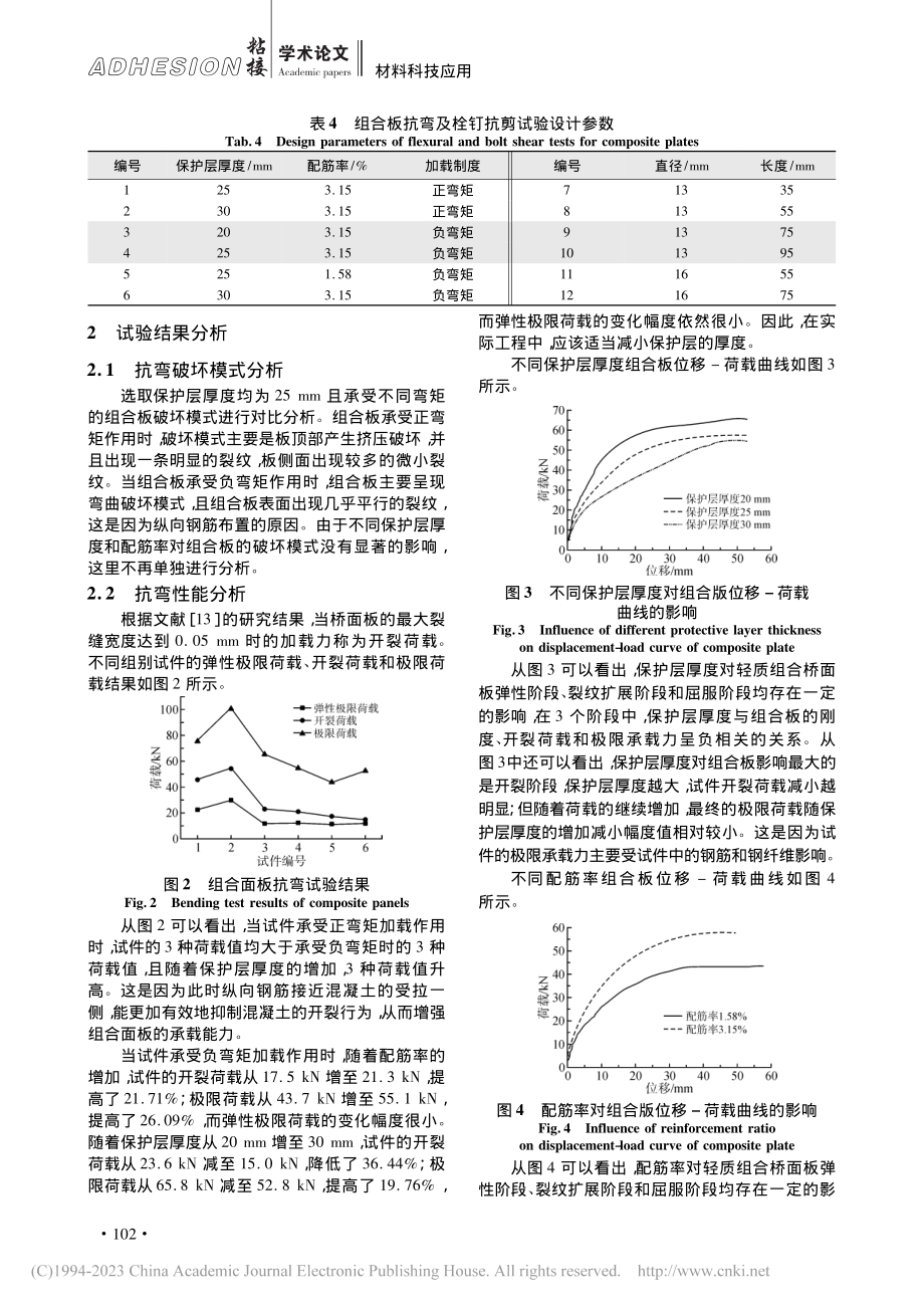 轻质组合桥面板采用增强混凝土材料提升力学性能研究_闵瑞.pdf_第3页