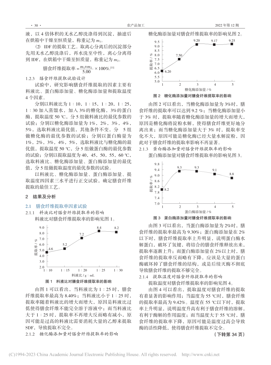 生物酶法提取豆渣中膳食纤维的工艺研究_高珊.pdf_第2页