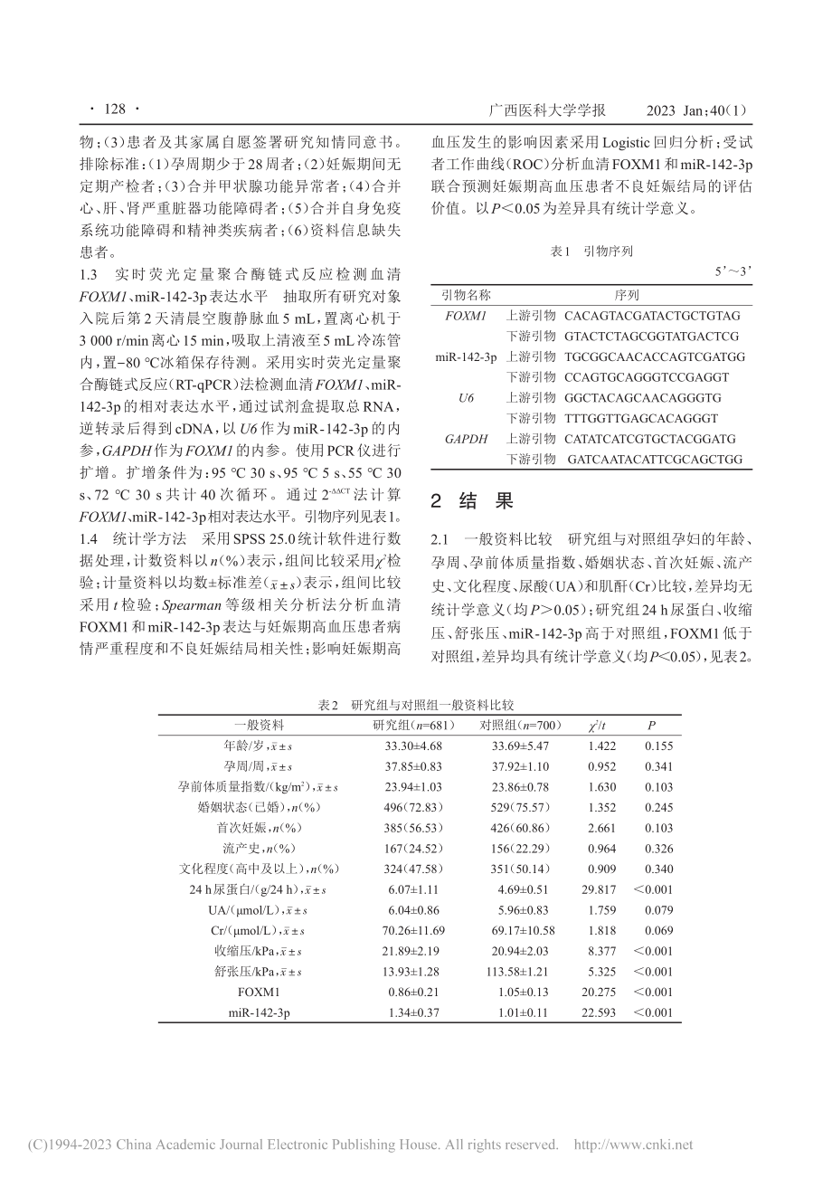 妊娠期高血压患者血清miR...其对不良妊娠结局的预测价值_庞琪.pdf_第3页