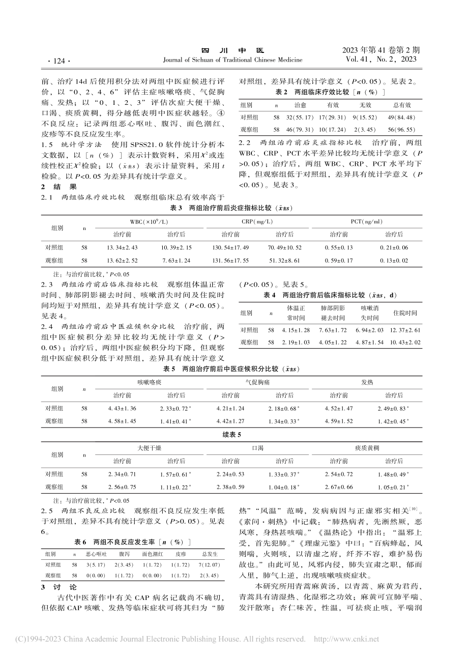 青蒿麻黄汤治疗社区获得性肺...(痰热壅肺证)临床应用研究_陈其剑.pdf_第3页