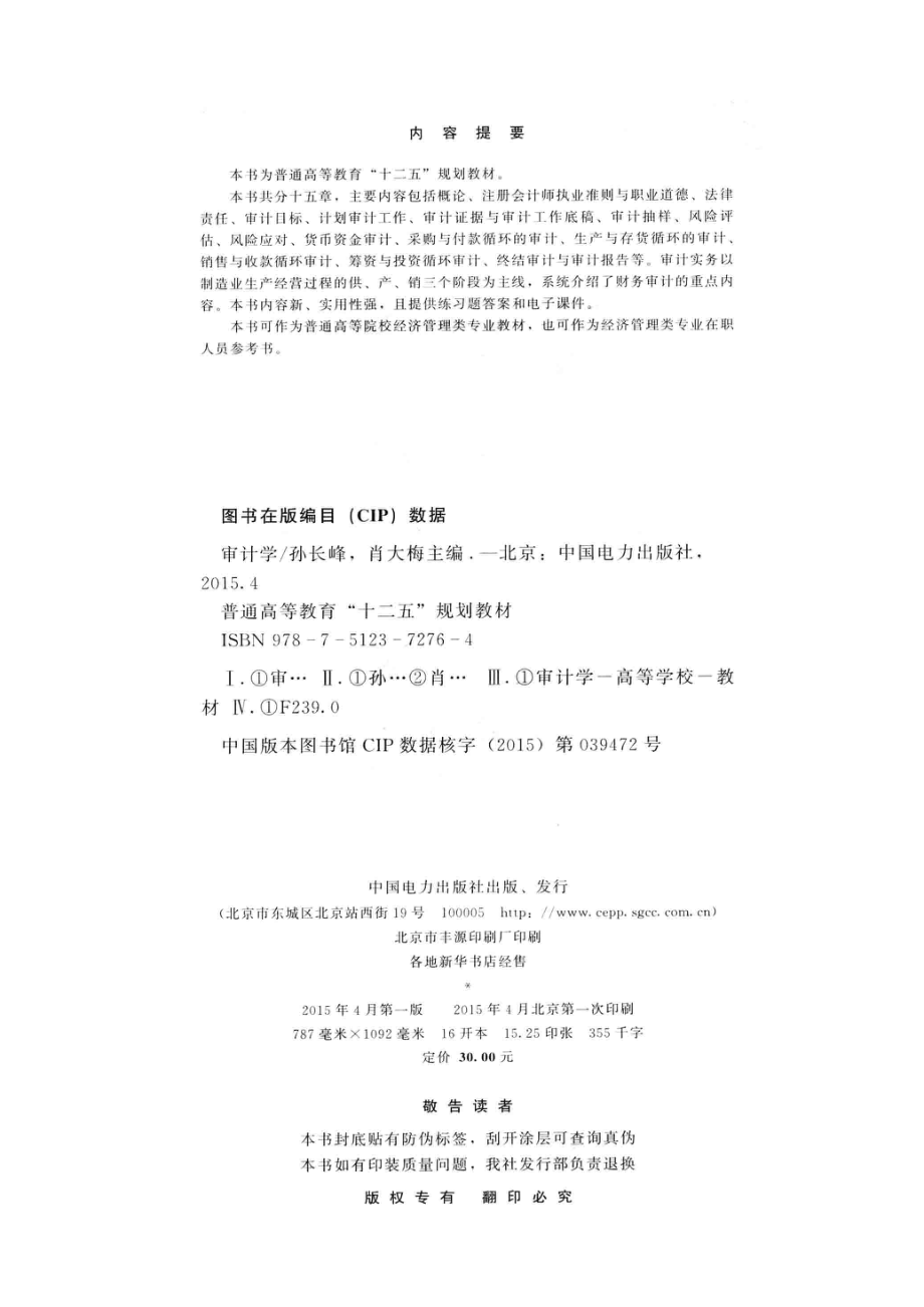 审计学_孙长峰肖大梅主编；刘翠李晓王瑞云副主编；付英冉黄鑫冉黄硕编写；黄东坡主审.pdf_第3页