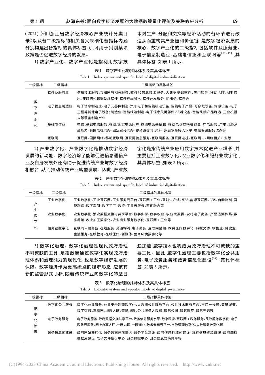 面向数字经济发展的大数据政策量化评价及关联效应分析_赵海东.pdf_第3页