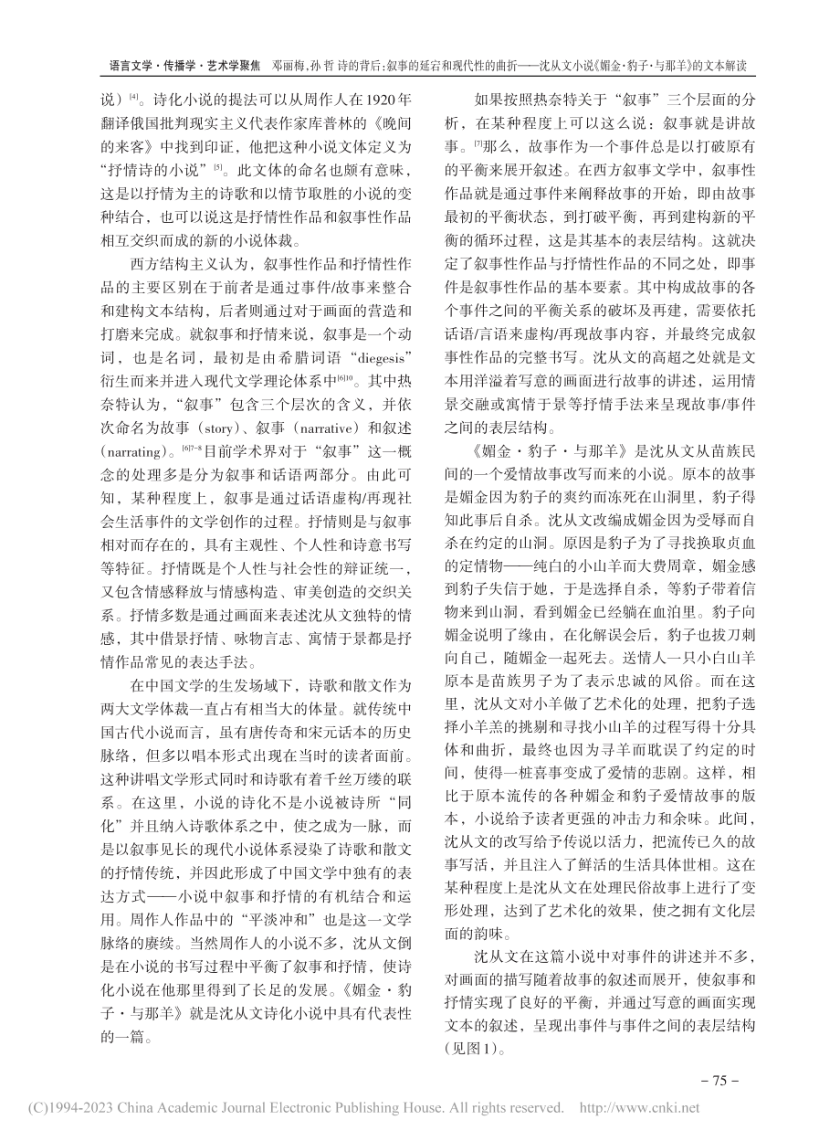 诗的背后：叙事的延宕和现代...·豹子·与那羊》的文本解读_邓丽梅.pdf_第2页