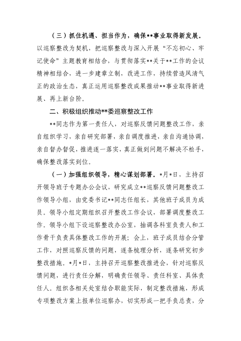 146、党委书记组织落实巡察整改工作情况报告.docx_第2页