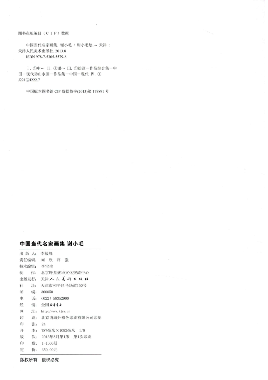 中国当代名家画集·谢小毛_谢小毛绘.pdf_第3页