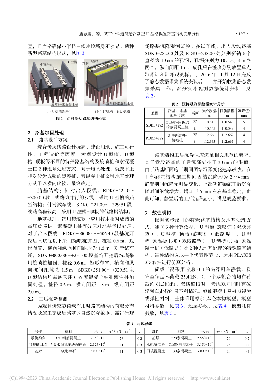 某市中低速磁悬浮新型U型槽低置路基结构变形分析_熊志鹏.pdf_第3页