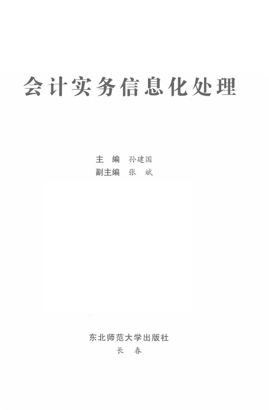 会计实务信息化处理_孙建国主编；张斌副主编.pdf_第2页