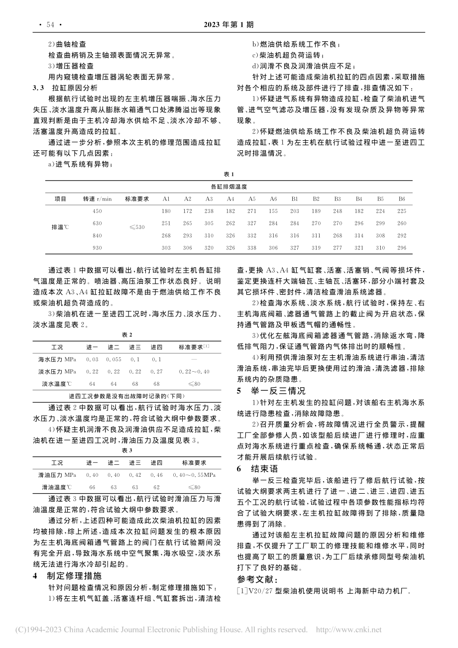 某船柴油机拉缸故障情况分析_宋殿明.pdf_第3页