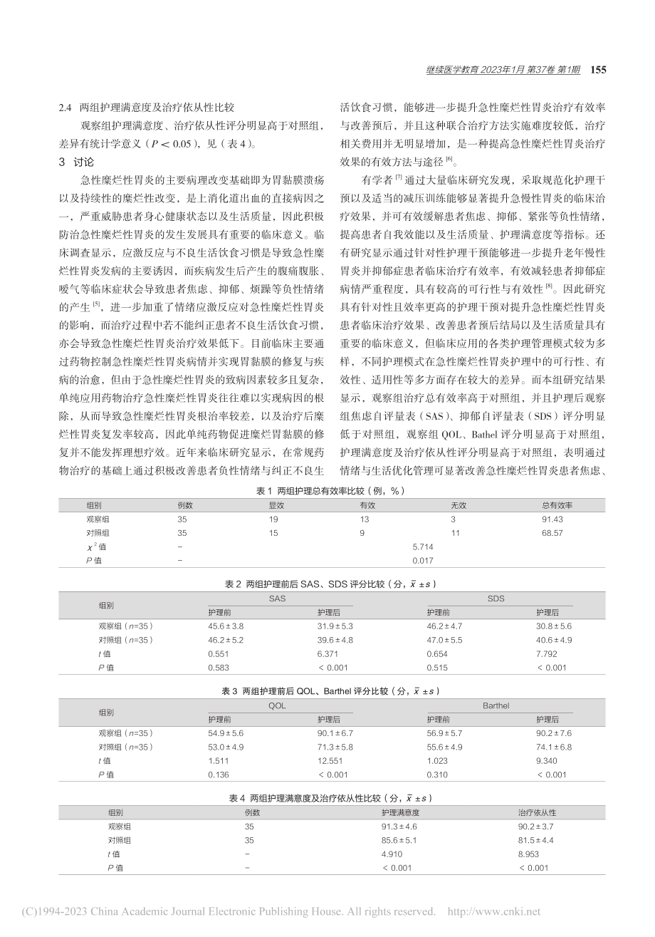 情绪与生活优化管理在急性糜烂性胃炎中的应用_郭梅梅.pdf_第3页