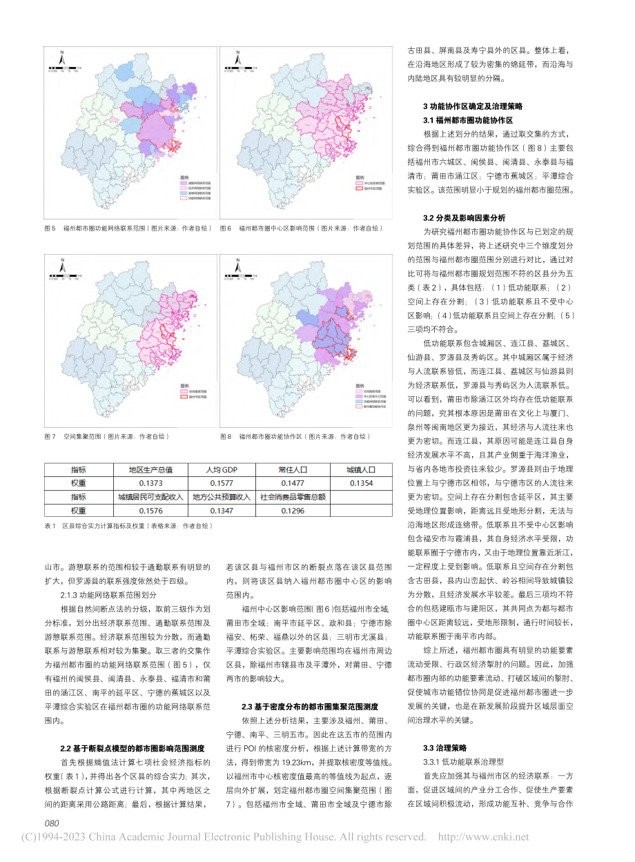 面向空间治理的福州都市圈功能协作区测度_马妍.pdf_第3页