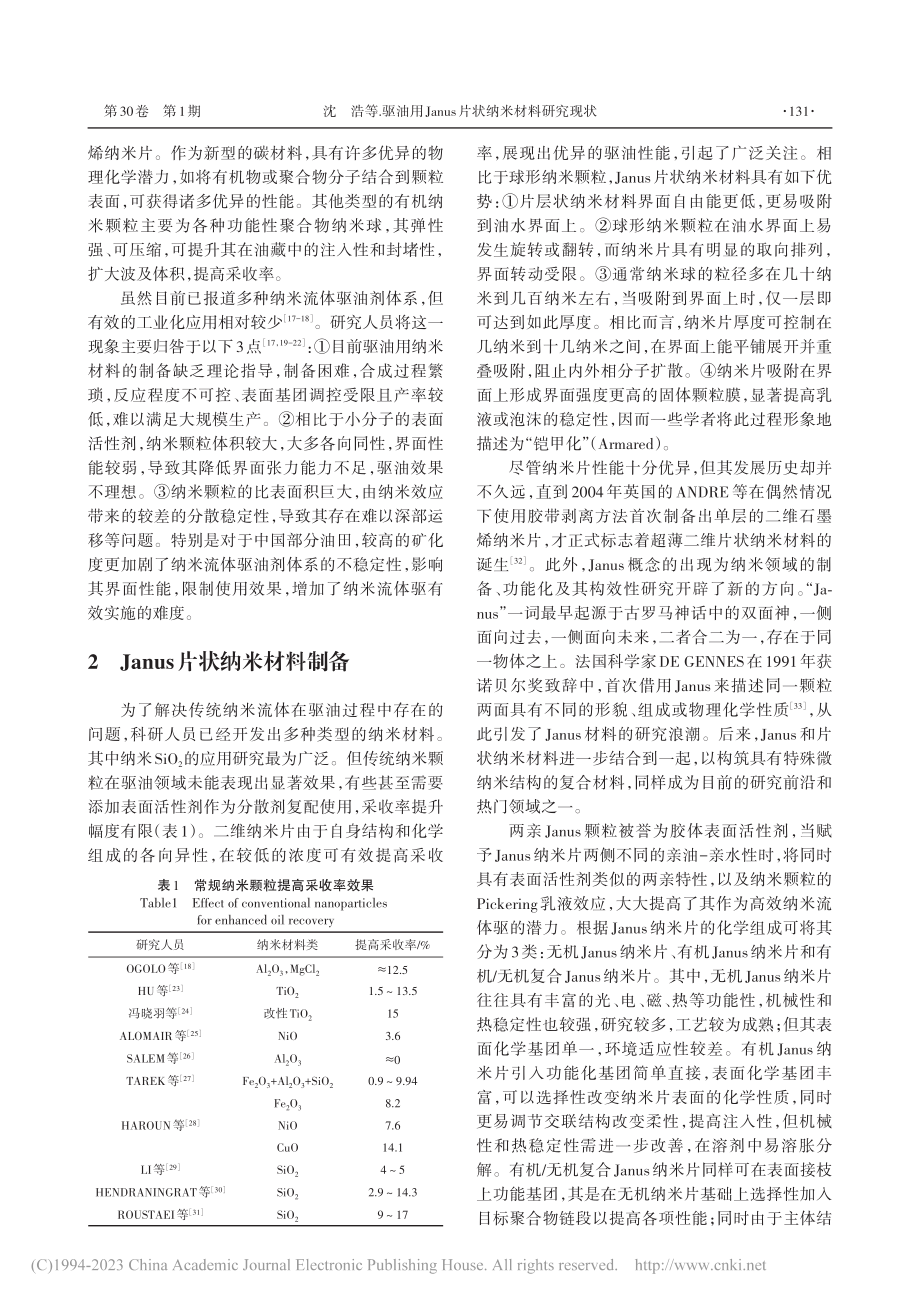 驱油用Janus片状纳米材料研究现状_沈浩.pdf_第3页