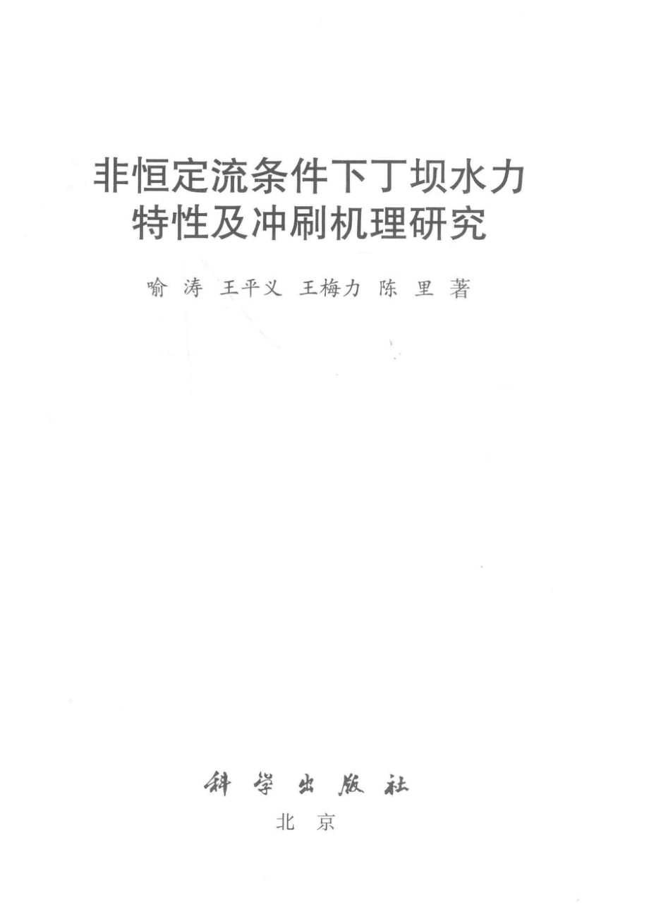 非恒定流条件下丁坝水力特性及冲刷机理研究_喻涛.pdf_第2页