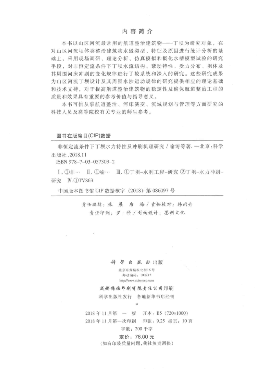 非恒定流条件下丁坝水力特性及冲刷机理研究_喻涛.pdf_第3页