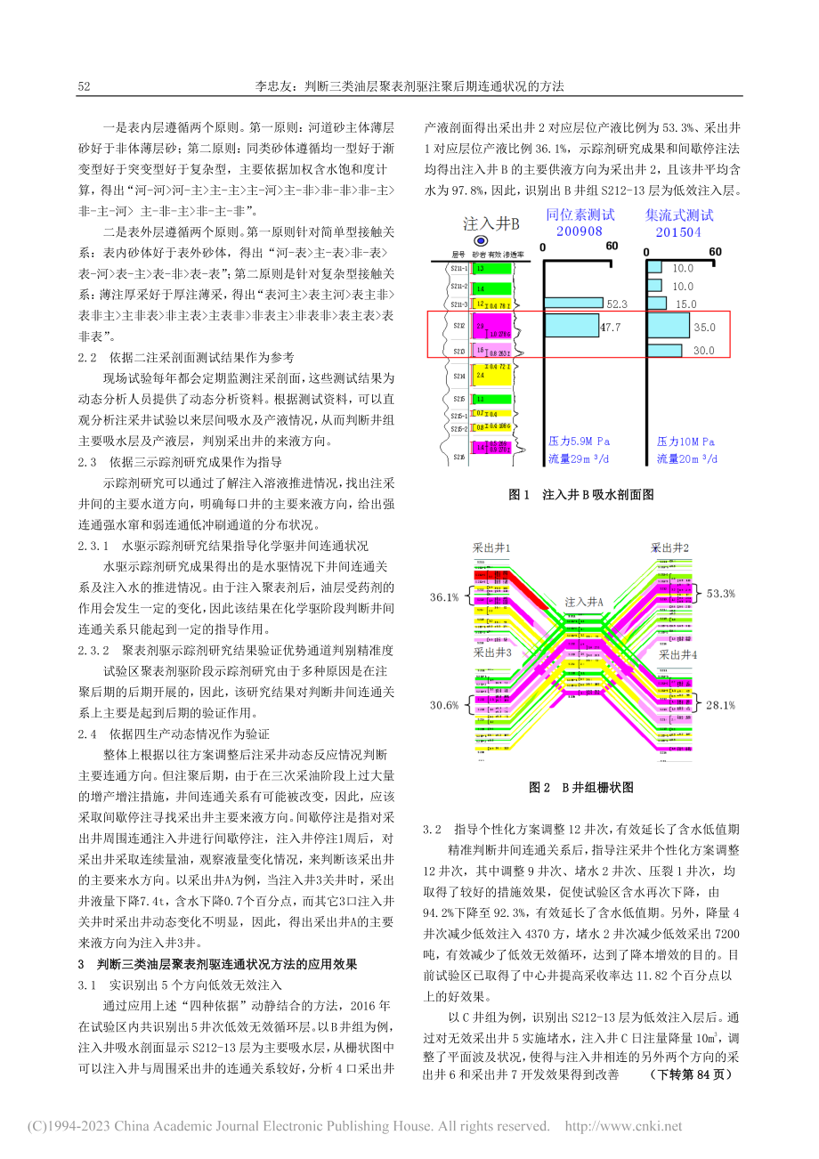 判断三类油层聚表剂驱注聚后期连通状况的方法_李忠友.pdf_第2页