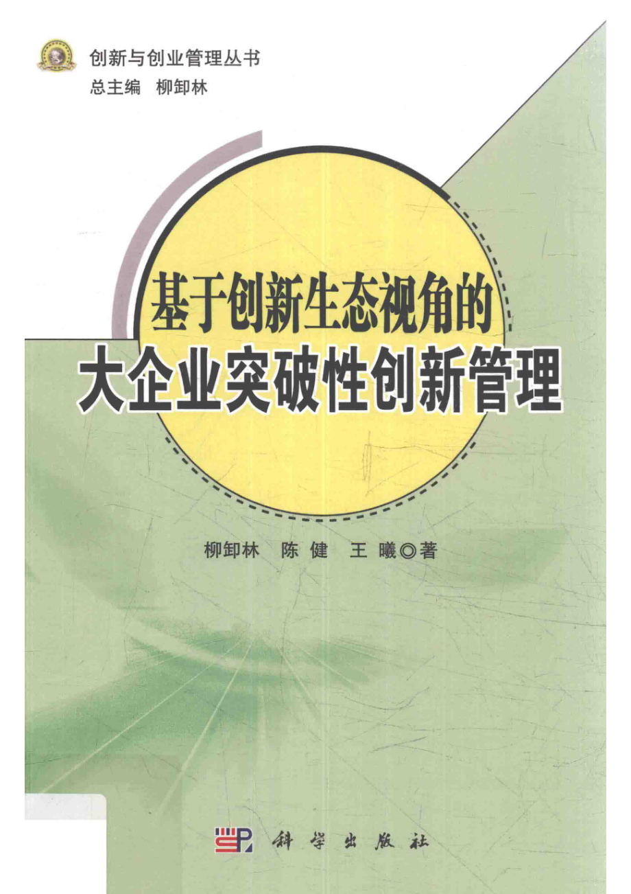 基于创新生态视角的大企业突破性创新管理_柳卸林陈健王曦著.pdf_第1页