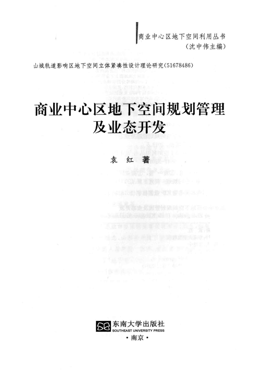 商业中心区地下空间规划管理及业态开发_袁红著.pdf_第2页