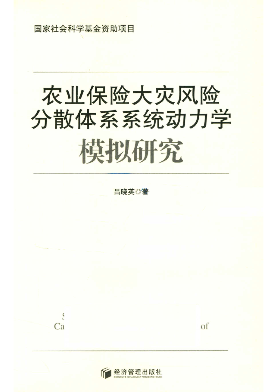 农业保险大灾风险分散体系系统动力学模拟研究_14672863.pdf_第2页