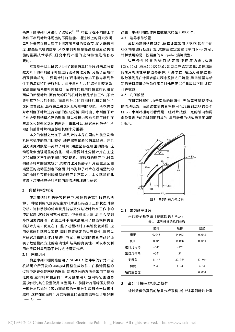 串列静子叶片流动机理研究_彭鸿博.pdf_第2页